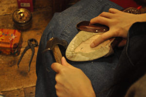 手作り靴教室・靴工房（東京）6センチヒールのスリッポン